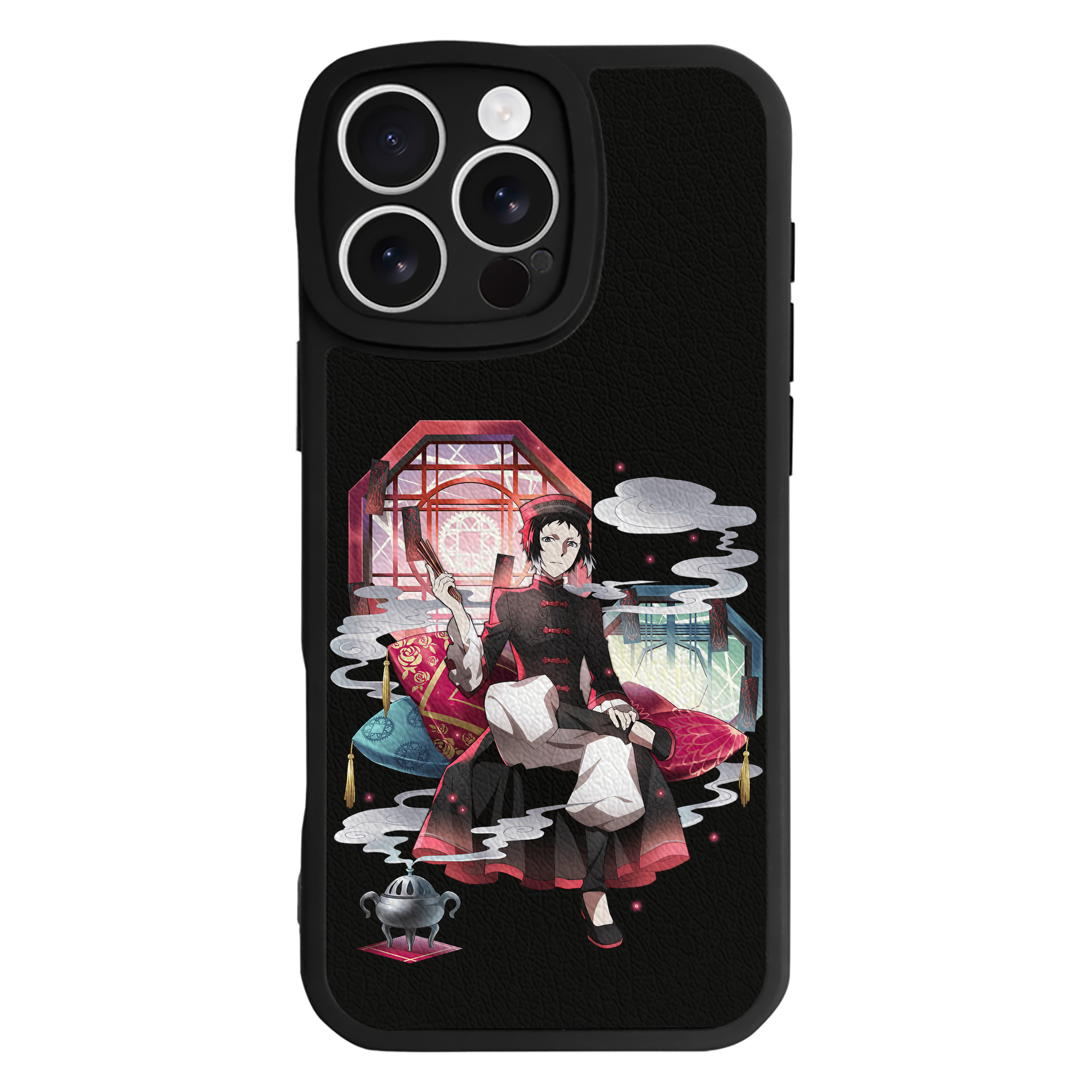 （画像用） 文豪ストレイドッグス Bungo Stray Dogs 【iPhone 16シリーズ対応】シリコンスマホケース（レザー調） 材質：シリコン